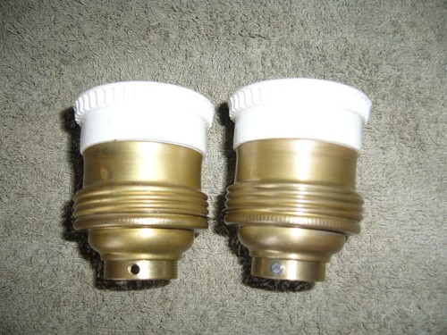 Douilles laiton ancienne e27 - 2,