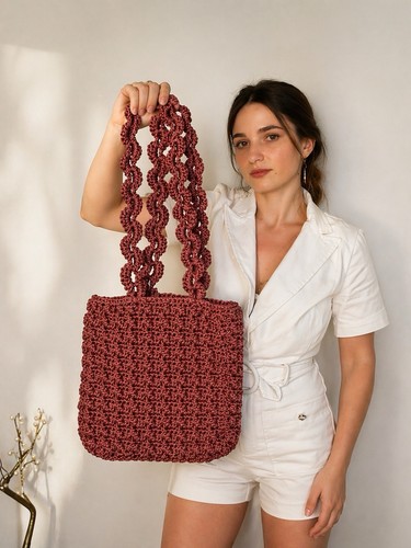 Crochet bubble bag handmade - bubble,