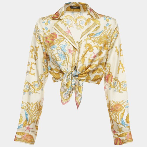 Chemise courte nouée satin - courte,