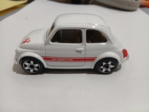 Fiat 500 abarth blanche burago - 500,
