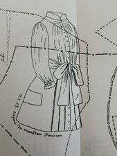  ANCIEN PATRON LA POUPEE MODELE 25 & 40CM COSTUME & MANTEAU PARISIEN OCTOBR 1884