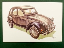 LEGEIN 2018 carte postale Citroën CP la 2 CV noire ancienne