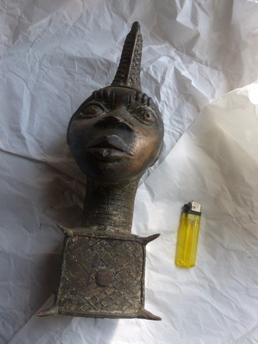 Statue bronze art africain - statue,
