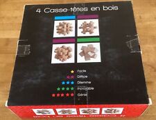 Boîte De 4 Casse-têtes En Bois Puzzles 3 D 