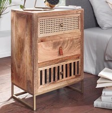 FineBuy Table de Chevet Bois