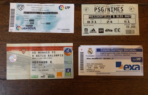 Lot billets football - de,