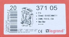 20x Legrand 0 371 05 Bloc jonction viking 3 section 16mm² pas 35mm2 bleu. 037105