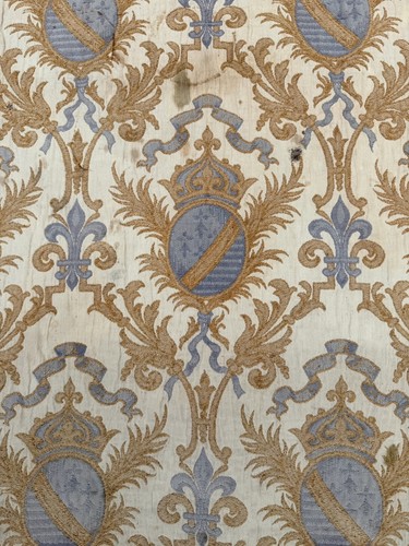 Tissu fleurs lys - tissu, &