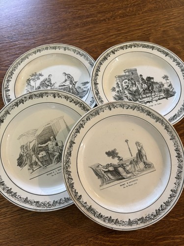 Assiettes anciennes faïence - assiettes,