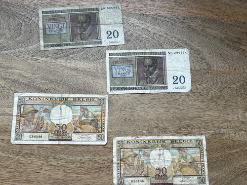 Billets banque belgique - billets,