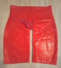Bermudas En Latex, Latex Bermuda Shorts With Sheaths
