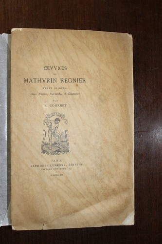 Mathurin régnier oeuvres - régnier,