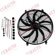 Universal 16" 12V Slim Ventilateur Électrique Radiateur Cooling Montage Kits