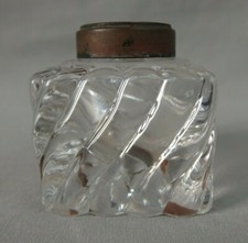 ancien encrier en cristal