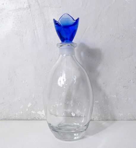 Carafe bouchon verre bleu - bouchon,