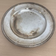 Ancien plateau plat rond - ancien, en