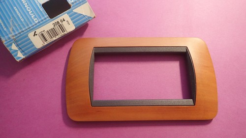 Plaque double bois poirier - plaque,