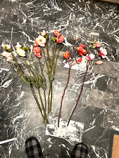 fleurs artificielles 7 branches magnolia coqueliquot décoration salle pour fêtes