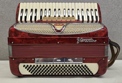 Frontalini red piano accordion - frontalini,