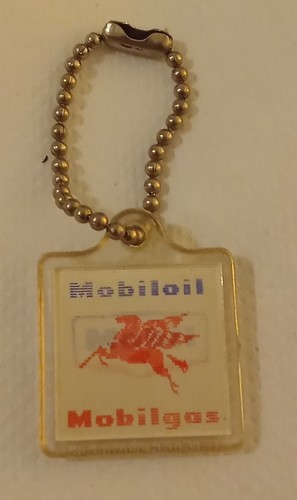 Porte cles vintage mobil gas - cles,