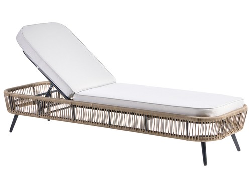 Chaise longue rotin et - en,