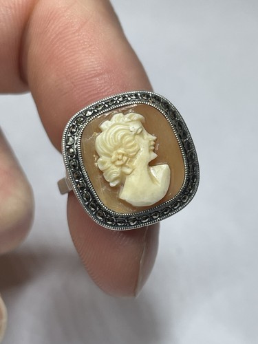 Bague ancienne camee - camee, argent