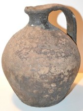 -CRUCHE TERRE CUITE CHAPELLE DES POTS XIXe objet de collection jus de grenier