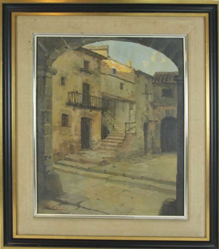 Paysage rural huile sur - paysage,