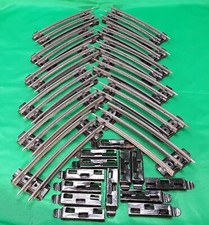 12 RAILS DEMI-COURBES DEVERS- AVEC 12 BROCHES- HORNBY ECH O