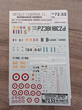 Décalcomanies Maquette Avion 1:72 Normandie NIEMEN