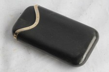 DUNHILL Ancien étui à cigares cuir et argent (59054)