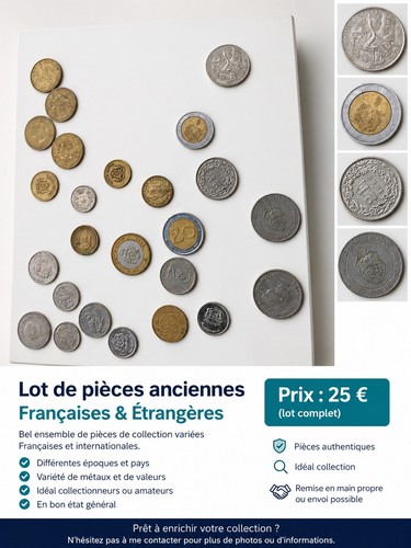 Lot pièces anciennes - lot, de