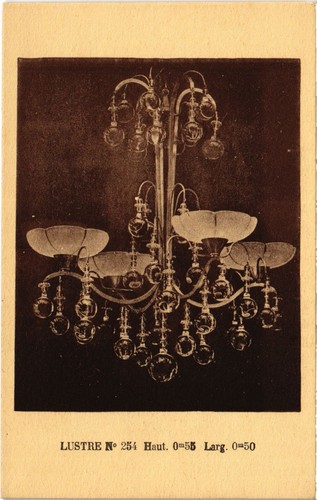 Cpa paris chandelliers lustre - paris,