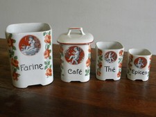 Série de 4 pots à épices -