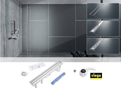 Caniveau douche inox - caniveau,