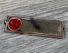 Petite plaque voiture ancienne