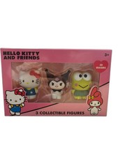 Coffret 3 figurines 3D Erasers Hello Kitty