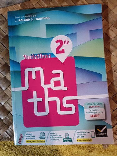 Livre mathématiques 2de - mathématiques,