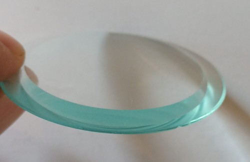 Ancien verre minéral - minéral, plat