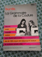 Vends Le Livre La Grammaire De La Couture