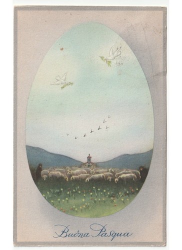 Cartolina buona pasqua - buona,