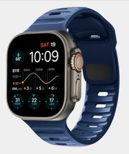 Bracelet Sport élastique en Silicone pour Apple Watch, 45mm 38mm 42mm 44mm 49mm