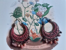 Belles et rares boucles d'oreilles créoles "Quimbaya" de Satellite