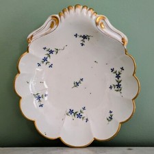 Clignancourt, Comte de Provence - compotier coquille d'époque Louis XVI - porcel