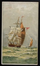 Rare Vintage Chromo Card Ships