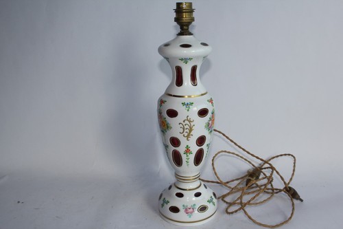 Pied lampe overlay cristal - lampe,