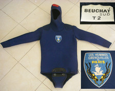 BEUCHAT COMBINAISON de plongée les hommes grenouilles de paris pompiers ?