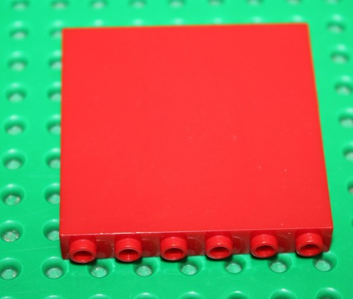 Mur lego red brick 1x6x5 - lego,