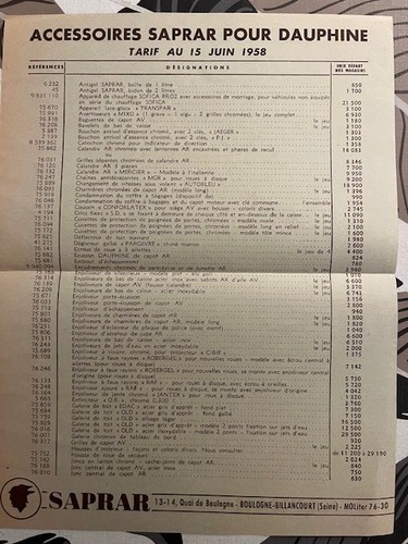 Brochure renault dauphine - brochure,