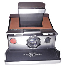 Polaroid SX-70 Argent/Marron - Appareil photo instantané à soufflet